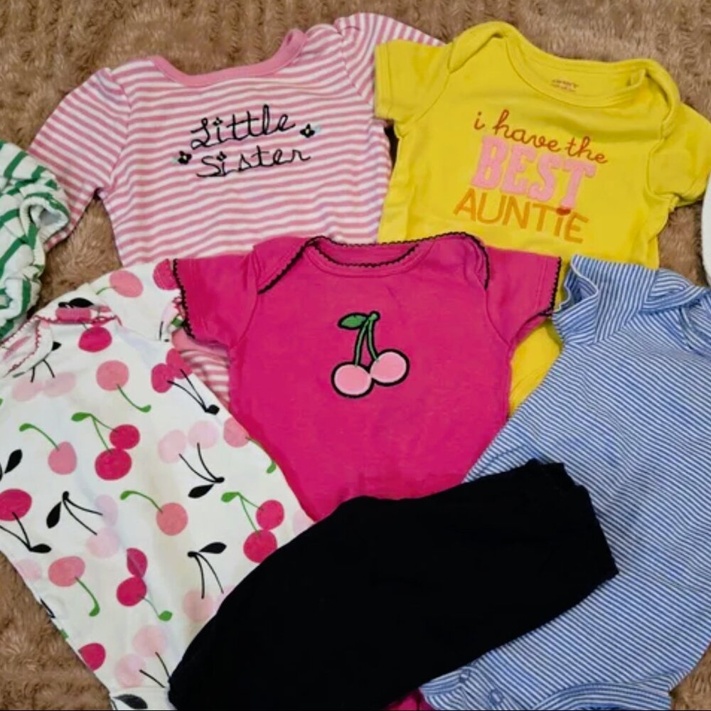 Carter's Pink Cherry Baby Onesie